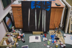 Projekt Pracownie_wywiad_Szczechowska_Zaborski_Zagórki_malarze_fot_Radek Zawadzki